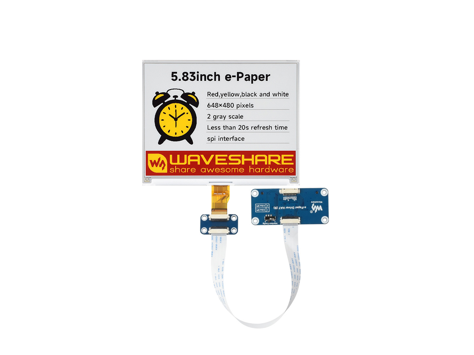 Layar E-Paper Waveshare 5,83 i - Display Epaper 2.9 ulasan dan harga
