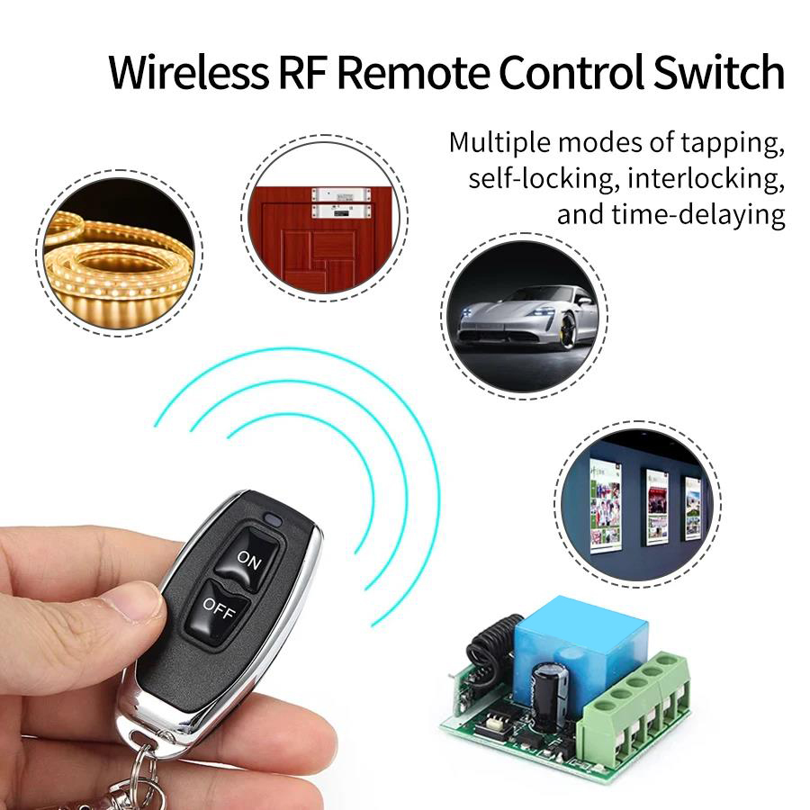 DC 12V, Remote Kontrol Nirkabe - 433Mhz Receiver Module ulasan dan harga