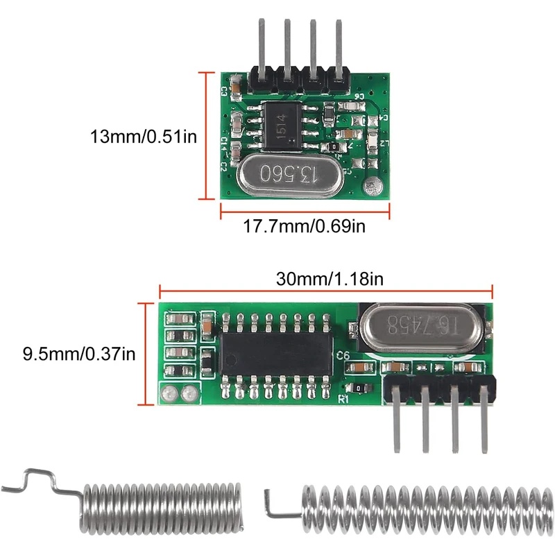 Pemancar dan Penerima RF Nirka - 433Mhz Receiver Module ulasan dan harga
