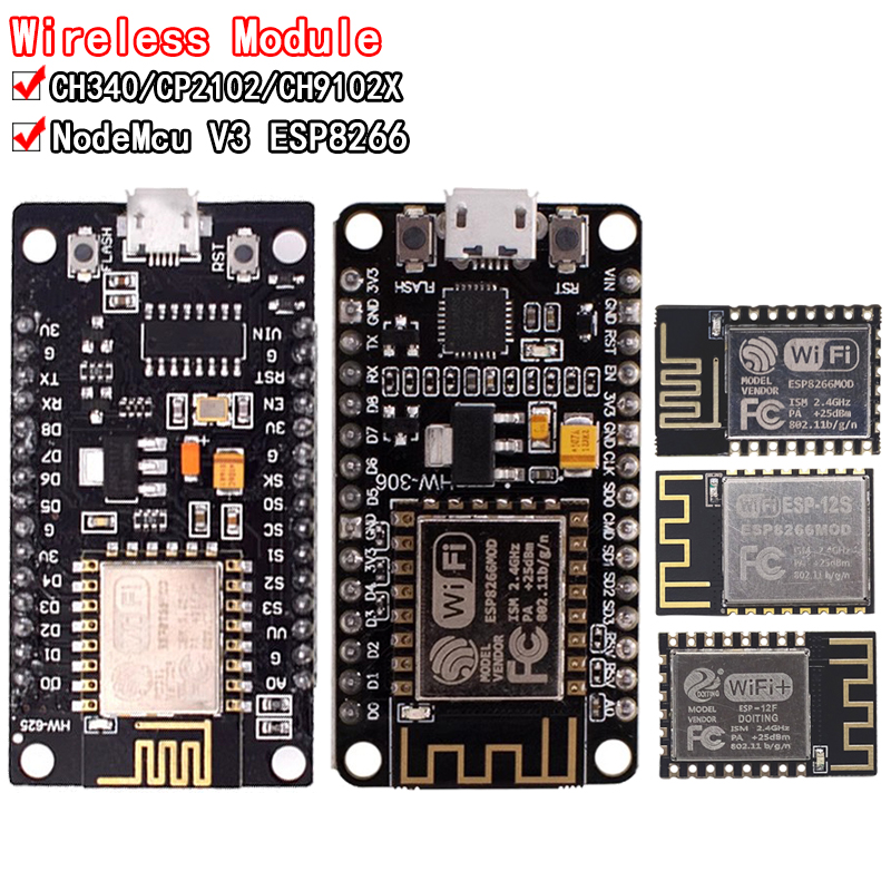 Modul Nirkabel CH340/CP2102/CH - Esp8266 Nodemcu Board ulasan dan harga