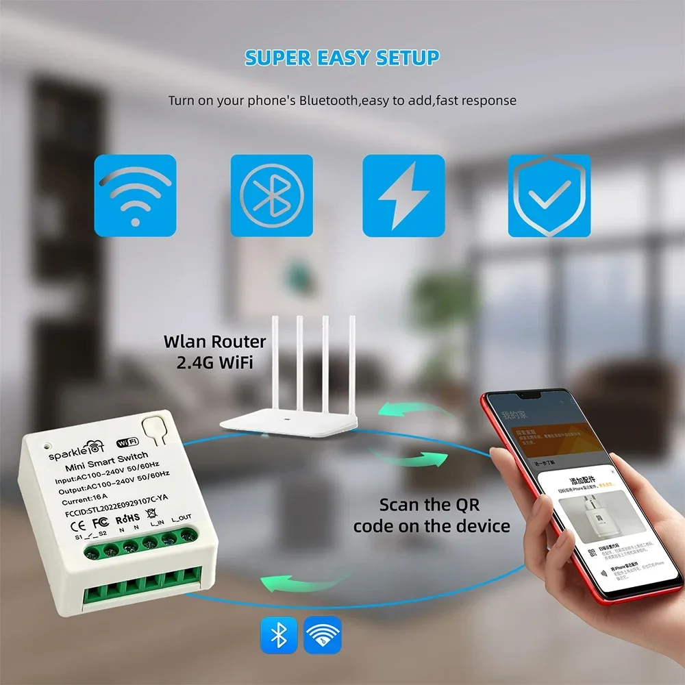 16A Matter WIFI Smart Switch O - Home Automation Tutorial ulasan dan harga